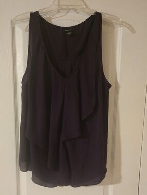torrid Dark Purple Layered Ruffle V-Neck Camisole